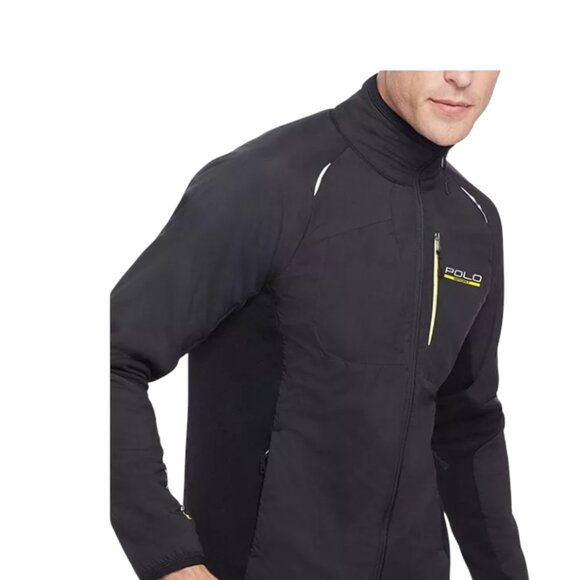 Polo Ralph Lauren Men’s Full Zip Hybrid Tech Jacket, Black, M - Picture 4 of 11